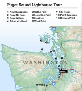 Lighthouses in the Puget Sound