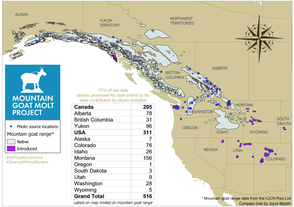 Mountain Goat Range Map