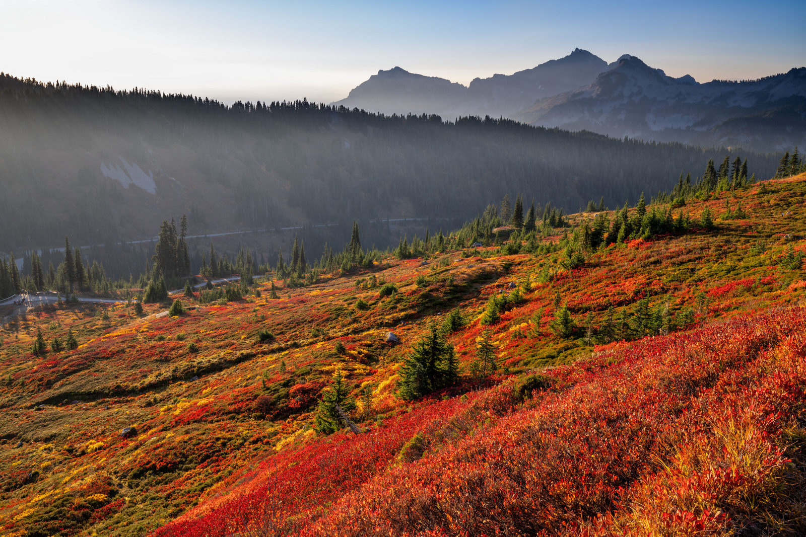 Fall Foliage (6550) - Mt. Rainier Fall Foliage (6550) - Mt. Rainier